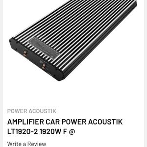 Power Acoustik Black Car Amplifier